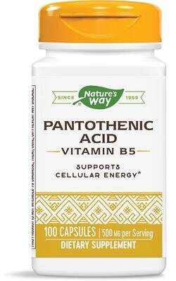 Пантотенова кислота Nature's Way Pantothenic Acid (Vitamin B5) 250 мг, 100 капсул