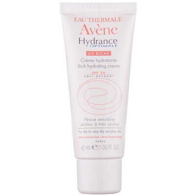 Крем для обличчя Avene Hydrance Optimale UV Riche SPF20 насичений зволожуючий для сухої та дуже сухої, чутливої шкіри, 40 мл