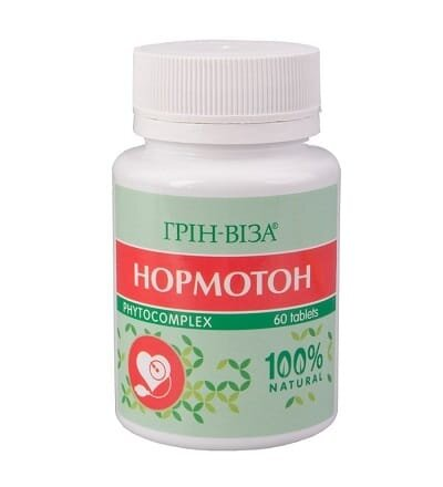 Нормотон Грін-Віза таблетки по 0,5 г №60