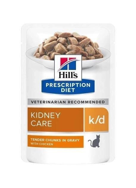 Корм вологий для котів Hill's Prescription Diet k/d підтримка функції нирок з куркою, 85 г