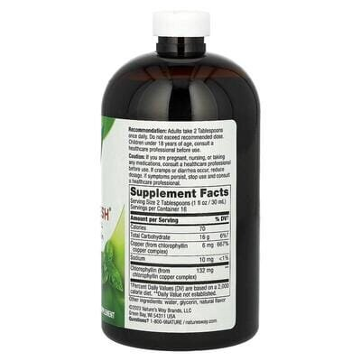 Хлорофіл рідкий Nature's Way Chlorofresh з ароматом м'яти, 473 мл