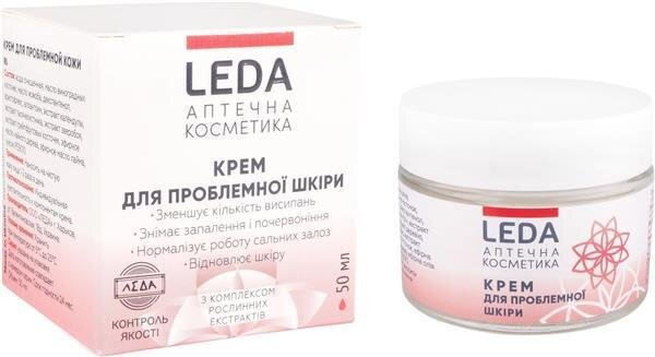Крем для обличчя Leda для проблемної шкіри, 50 мл