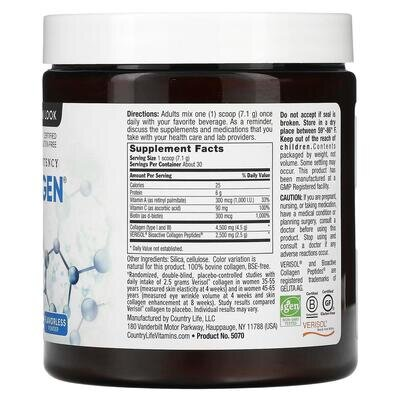 Колаген Country Life Maxi-Collagen (колаген 1 і 3 типів + біотин), 213 г