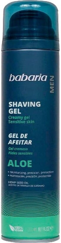 Гель для гоління Babaria Men Aloe Алое Вера, 200 мл
