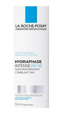 Крем для обличчя La Roche-Posay Hydraphase Intense Riche інтенсивний зволожуючий для сухої і чутливої шкіри, 50 мл