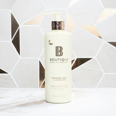 Лосьйон для рук і тіла Boutique Mandarin, Basil & Grapefruit, 500 мл