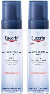 Набір Eucerin Urea Repair Plus Зволожуюча пінка для душу для сухої шкіри (95680-57865-00), 200 мл х 2 шт
