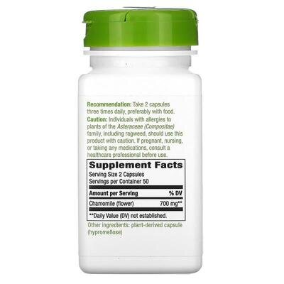 Ромашка квіти Nature's Way Chamomile 700 мг, 100 веганських капсул