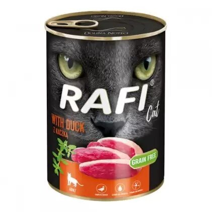 Вологий корм для котів Dolina Noteci Rafi Cat Adult (DN237-303824) з качкою, 400 г