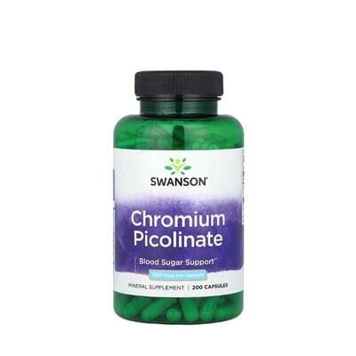 Хрому Піколінат Swanson Chromium Picolinate капсули по 200 мкг, №200