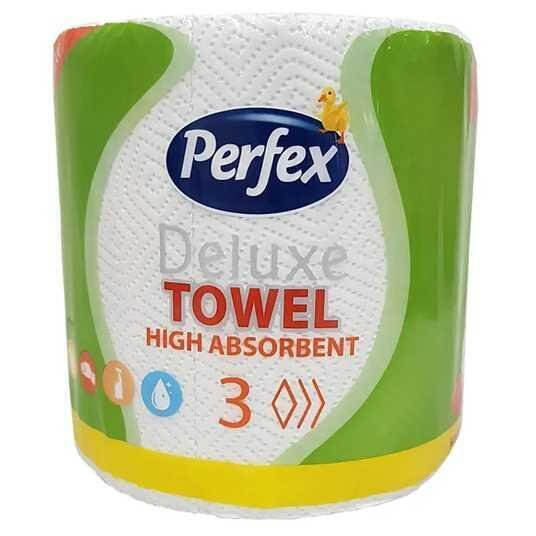 Рушники паперові Perfex Deluxe, 3 шари, рулон, 1 штука