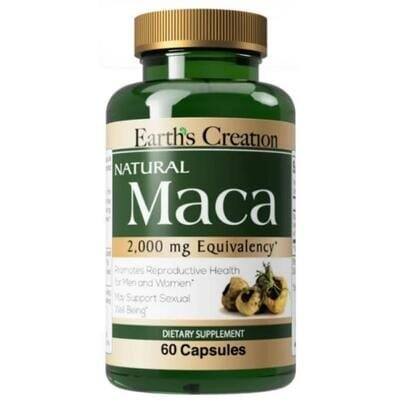 Мака Earth's Creation Maca, 60 капсул