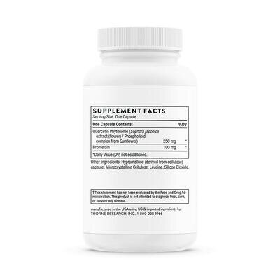 Кверцетин Thorne Research Quercetin Complex (Quercenase) капсули №60