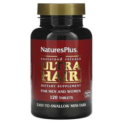 Комплекс для росту та оздоровлення волосся для чоловіків та жінок Nature's Plus Ultra Hair For Men & Women, 120 таблеток