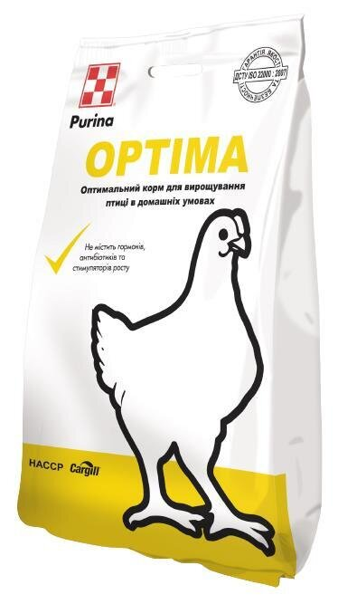 Комбікорм Purina 11007 для курчат та бройлерів домашнього утримання гроуер Optima, 5 кг