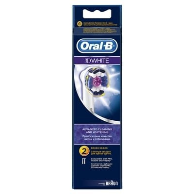 Змінні насадки для електричної щітки Oral-B 3D White, 2 шт