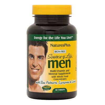 Мультивітаміни для чоловіків Nature's Plus Source of Life Men, 60 таблеток