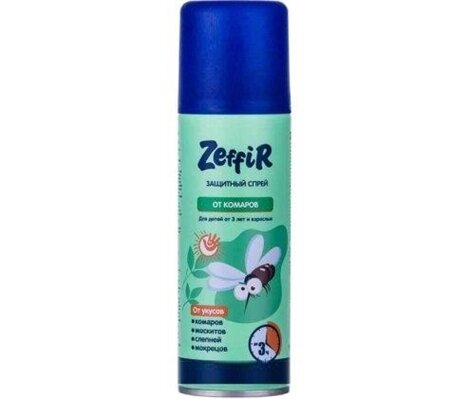 Спрей-репелент від комарів Zeffir 3 години захисту для дітей з 3-х років і дорослих, 100 мл