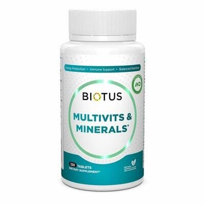 Мультивітаміни та мінерали Biotus Multivits & Minerals таблетки №120