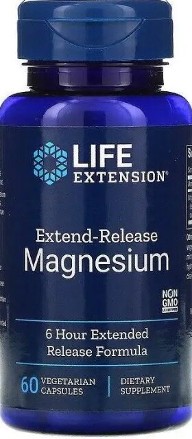 Магній Life Extension Magnesium, 60 вегетаріанських капсул