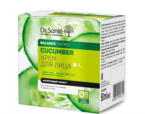 Крем для обличчя Dr.Sante Cucumber Balance Control, 50 мл