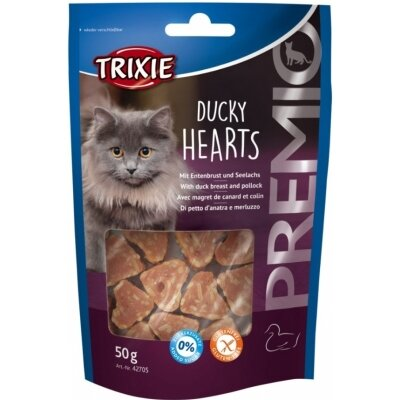 Ласощі для кішок Trixie 42705 Premio Hearts качка/мінтай, 50 г