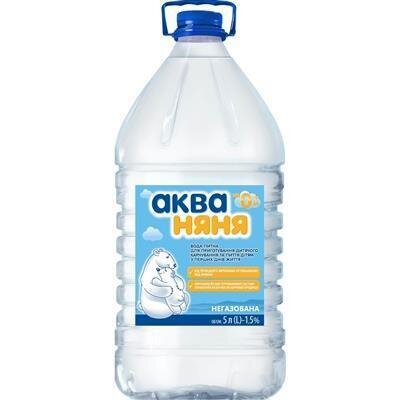 Вода питна Аква Няня негазована дитяча, 5 л