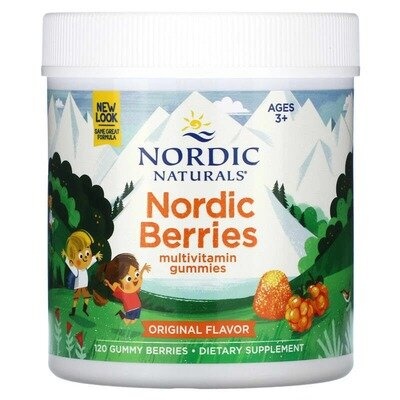Вітаміни для дітей Nordic Naturals Nordic Berries, 120 жувальних пастилок