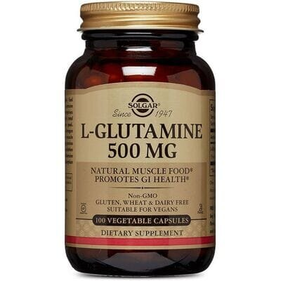L-глютамін Solgar L-Glutamine 500 мг вег. капсули №100
