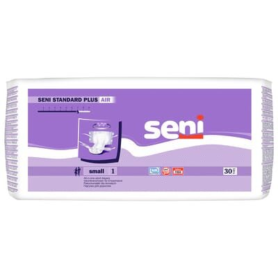Підгузки для дорослих Seni Standard Plus Air small, розмір 1, 30 штук