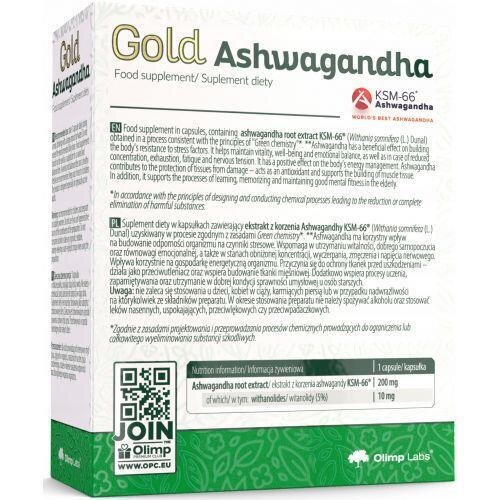 Ашваганда Olimp Gold Ashwagandha, 60 капсул