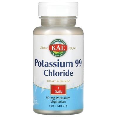 Калий 99 хлорид KAL Potassium 99 Chlorid, 100 таблеток