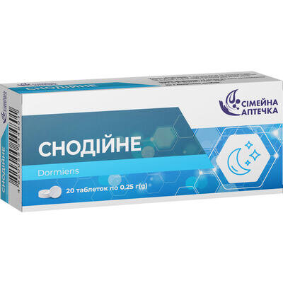 Снодійне Сімейна аптечка таблетки №20 (10х2)