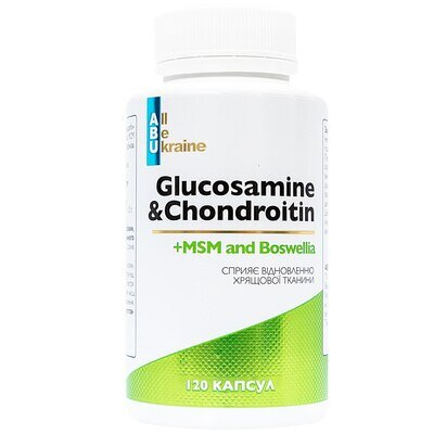 Глюкозамін і хондроїтин ABU Glucosamine & Chondroitin капсули №120