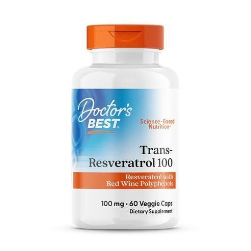 Транс-ресвератрол Doctor's Best Trans-Resveratrol 100 мг, 60 вегетаріанських капсул