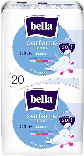 Прокладки гігієнічні Bella Perfecta Ultra Blue Extra Soft, 20 шт
