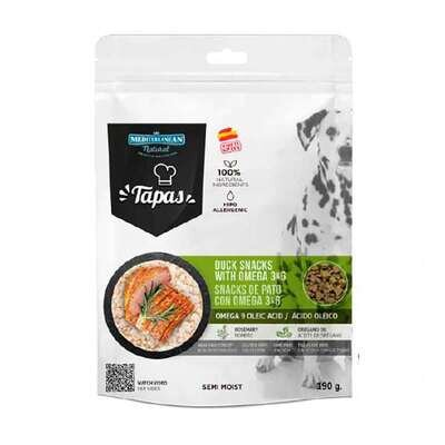 Ласощі для собак Mediterranean Natural Tapas Gourmet Duck з качкою, 190 г