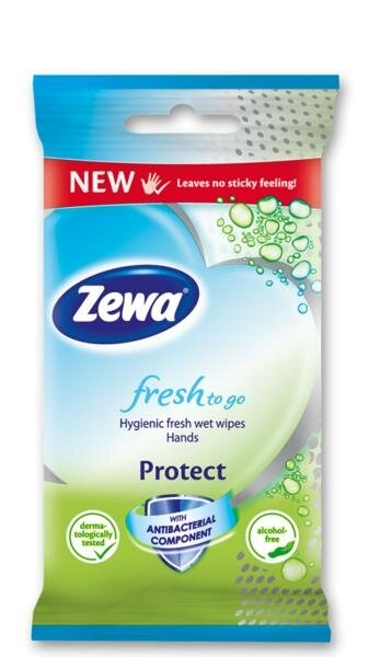 Серветки вологі Zewa Protect, 10 шт