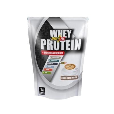 Протеїн Power Pro Whey Protein + урсолова кислота, flat white, 1 кг