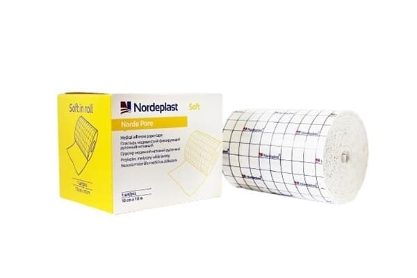 Пластир медичний Nordeplast НордеПор Софт нетканий, 10 см х 10 м