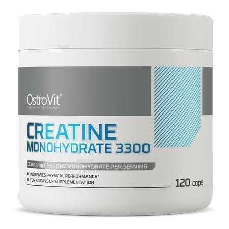 Креатин моногідрат OstroVit Creatine Monohydrate 3300 мг, 120 капсул