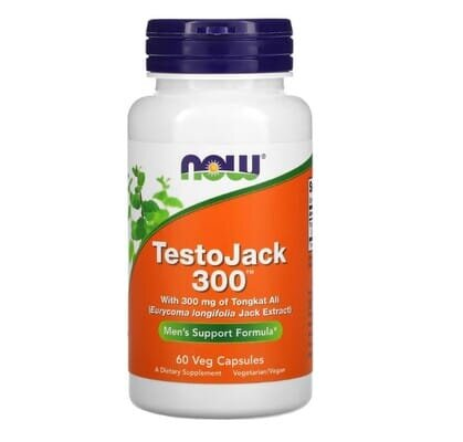 Тестостероновий бустер NOW TestoJack 300 капсули №60