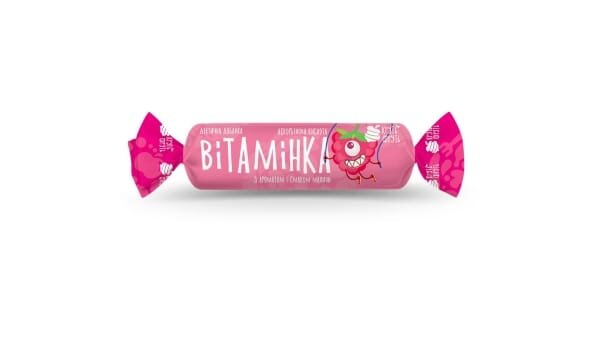 Аскорбінова кислота Вітамінка Круть-Фруть таблетки зі смак. малини №10