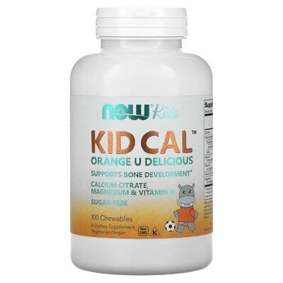 Кальцій для дітей NOW Kid Cal жувальні таблетки №100