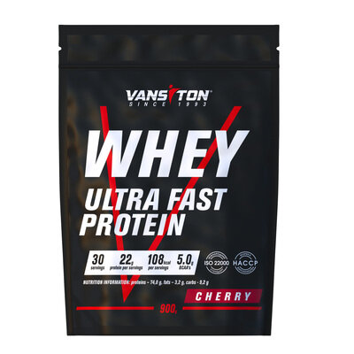 Протеїн Vansiton Ultra Fast Protein, вишня, 900 г