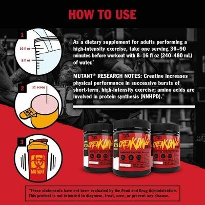 Креатин і амінокислоти Mutant Creakong CX8 Creatine + Amino Acid, 249 г