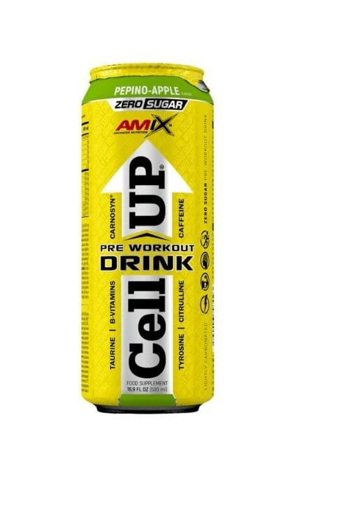 Передтренувальний комплекс Amix Nutrition CellUP Pre Workout Drink пепіно-яблуко, 500 мл