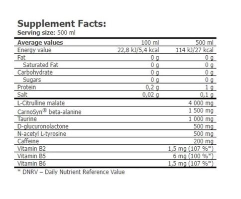 Передтренувальний комплекс Amix Nutrition CellUP Pre Workout Drink пепіно-яблуко, 500 мл