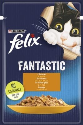 Корм вологий для кішок Purina Felix Fantastic в желе з куркою, 100 г