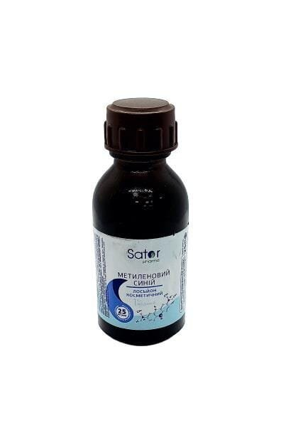 Метиленовий синій Sator pharma 1% водний розчин по 25 мл у флак.